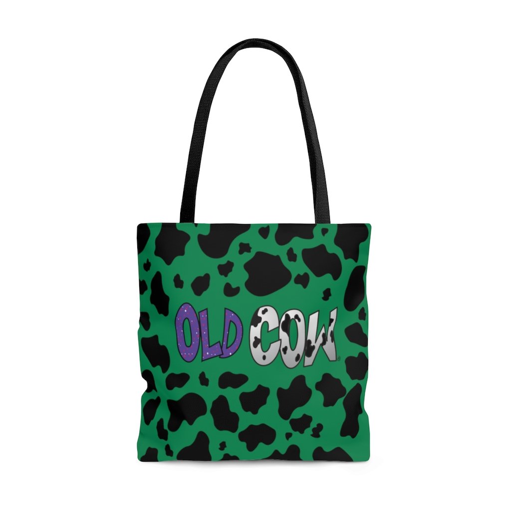 Cow Print Old Cow Logo Tote Bag