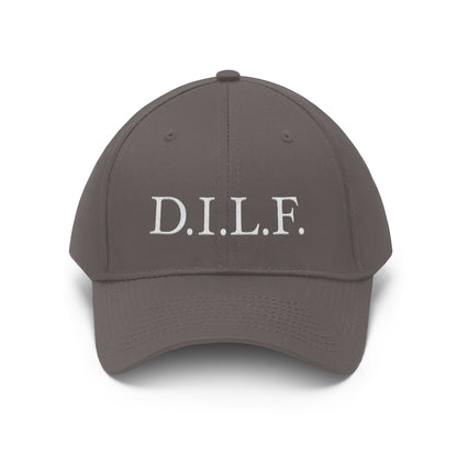 Men's 100% Cotton Embroidery "D.I.L.F." Twill Hat