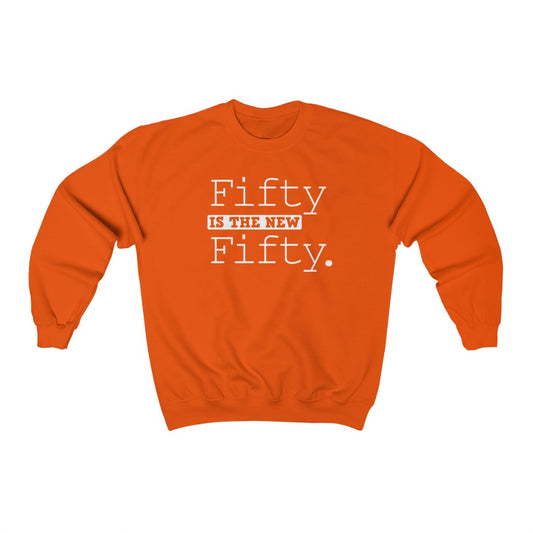 "Fifty is the New Fifty" Heavy Blend™ Crewneck Sweatshirt (Unisex)