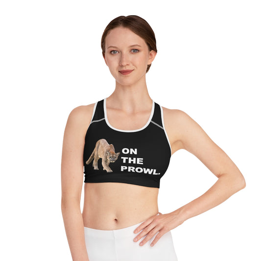 "On The Prowl" Sports Bra