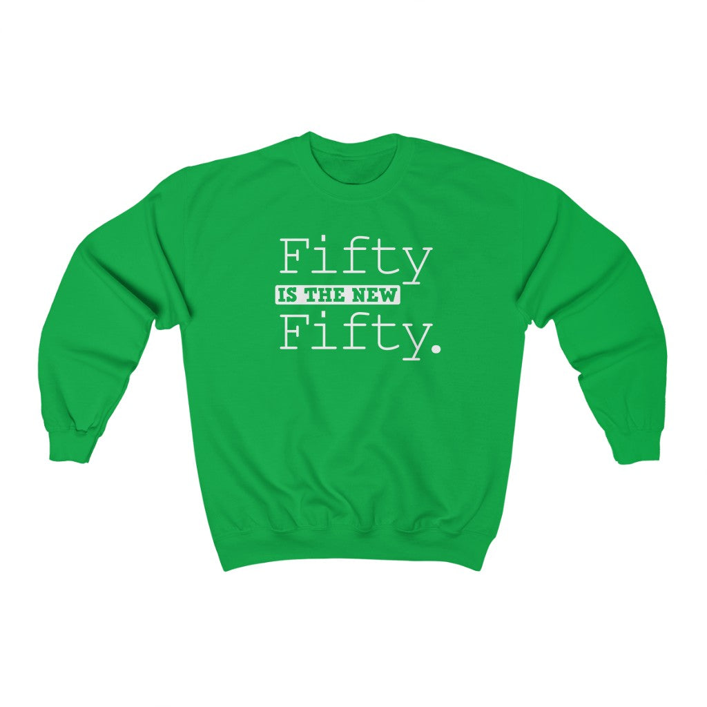 "Fifty is the New Fifty" Heavy Blend™ Crewneck Sweatshirt (Unisex)