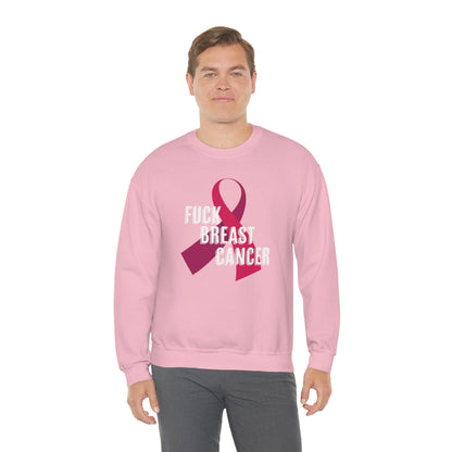 "F*** Breast Cancer" Heavy Blend™ Crewneck Sweatshirt Unisex