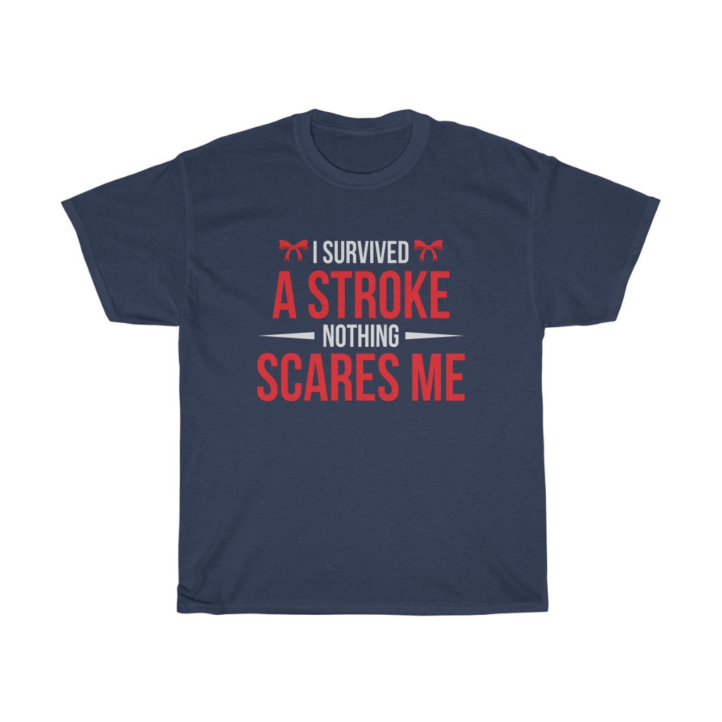 "I Survived a Stroke" 100% Cotton T-Shirt (Unisex)