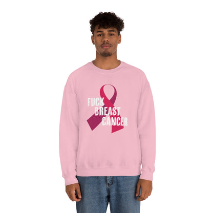 "F*** Breast Cancer" Heavy Blend™ Crewneck Sweatshirt Unisex