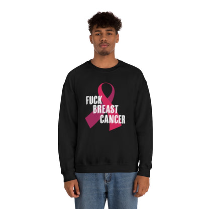 "F*** Breast Cancer" Heavy Blend™ Crewneck Sweatshirt Unisex