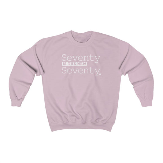 "Seventy is the New Seventy" Heavy Blend™ Crewneck Sweatshirt (Unisex)