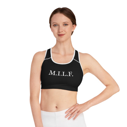"M.I.L.F." Sports Bra