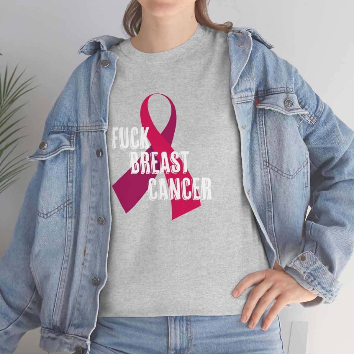 "F*** Breast Cancer" 100% Cotton T-Shirt (Unisex)