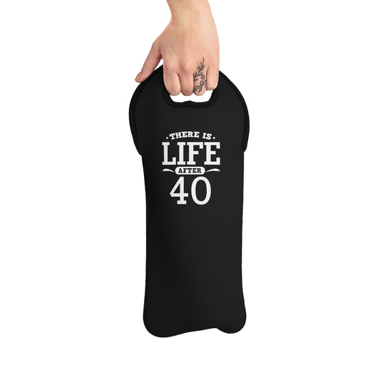 "There is Life After 40" Wine Tote Bag