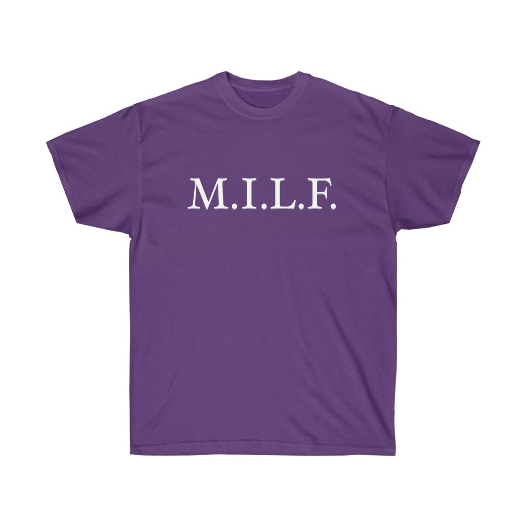 "M.I.L.F." 100% Cotton T-Shirt (Unisex)