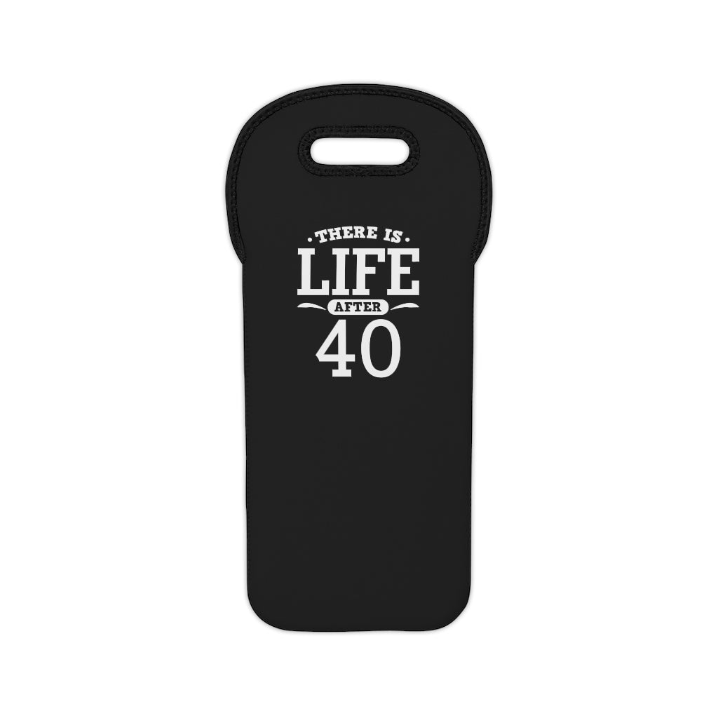 "There is Life After 40" Wine Tote Bag