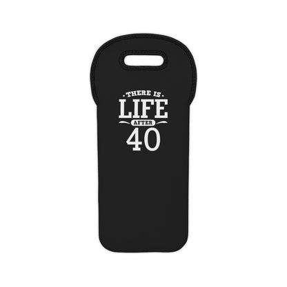 "There is Life After 40" Wine Tote Bag