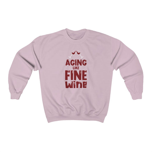 "Aging like Fine Wine" Heavy Blend™ Crewneck Sweatshirt (Unisex)