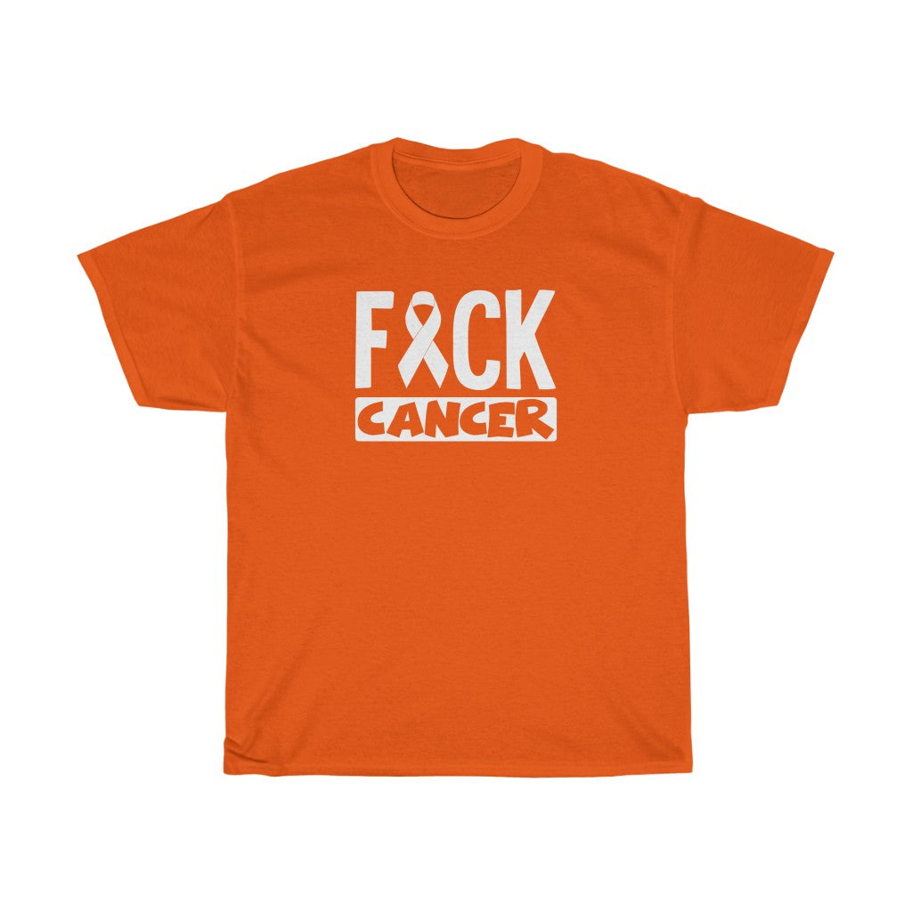 "F*** Cancer" 100% Cotton Heavy T-Shirt (Unisex)