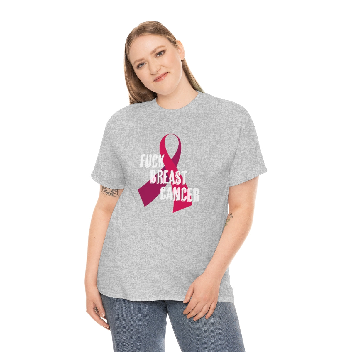 "F*** Breast Cancer" 100% Cotton T-Shirt (Unisex)