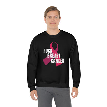 "F*** Breast Cancer" Heavy Blend™ Crewneck Sweatshirt Unisex