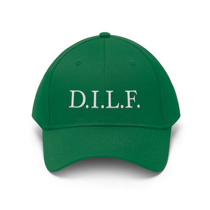 Men's 100% Cotton Embroidery "D.I.L.F." Twill Hat
