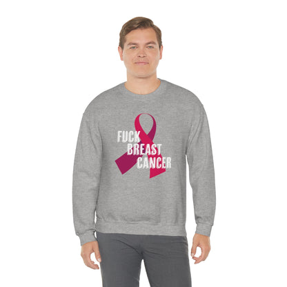 "F*** Breast Cancer" Heavy Blend™ Crewneck Sweatshirt Unisex