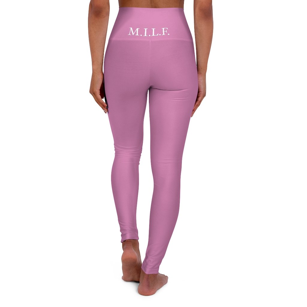 "M.I.L.F." High Waisted Yoga Leggings