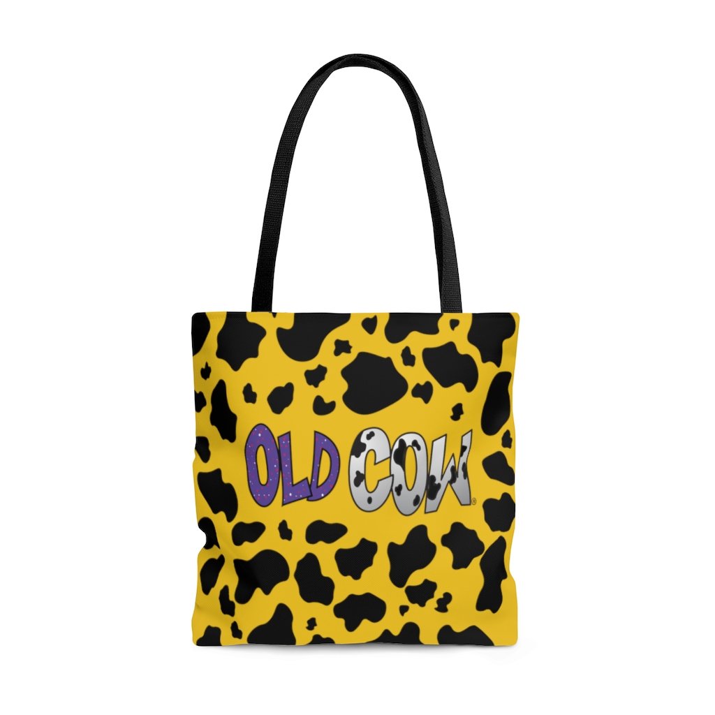 Cow Print Old Cow Logo Tote Bag
