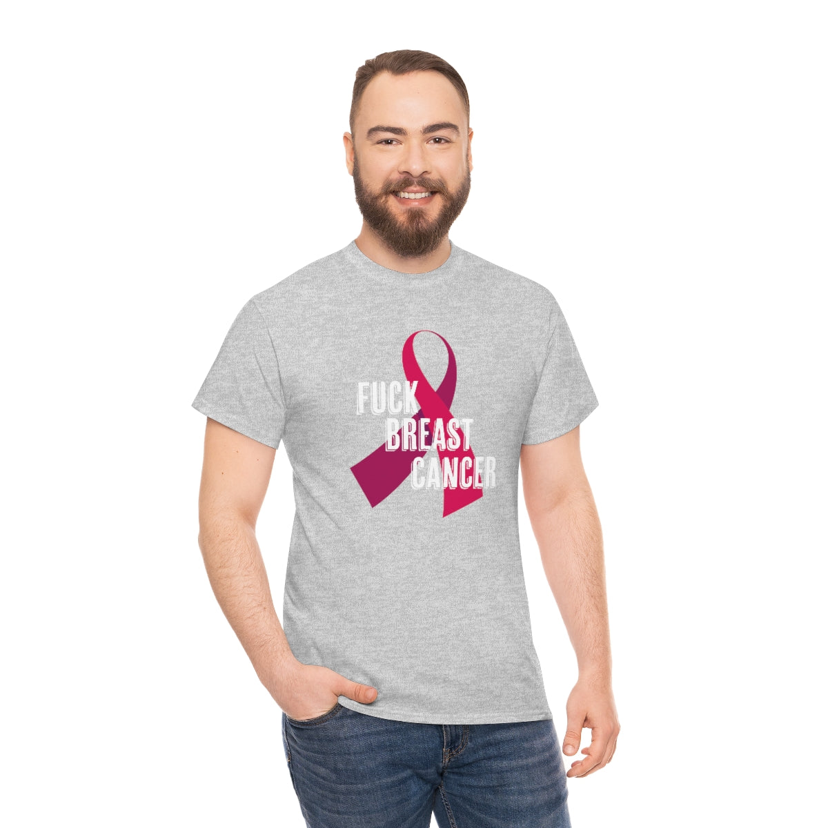 "F*** Breast Cancer" 100% Cotton T-Shirt (Unisex)