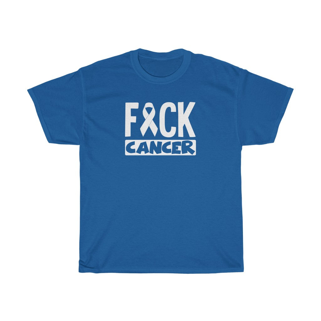 "F*** Cancer" 100% Cotton Heavy T-Shirt (Unisex)