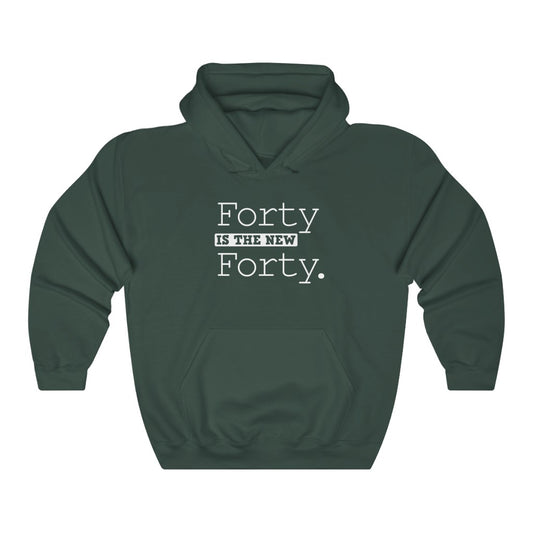 "Forty Is the New Forty" Heavy Blend™ Hoodie Sweatshirt (Unisex)