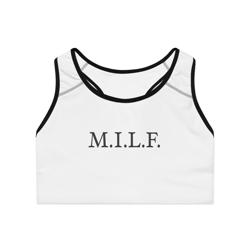 "M.I.L.F." Sports Bra