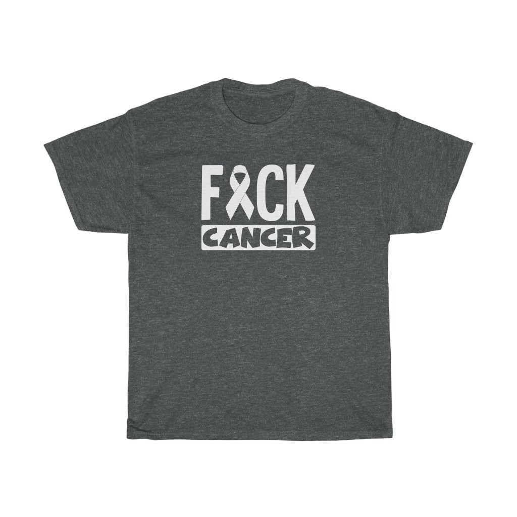 "F*** Cancer" 100% Cotton Heavy T-Shirt (Unisex)