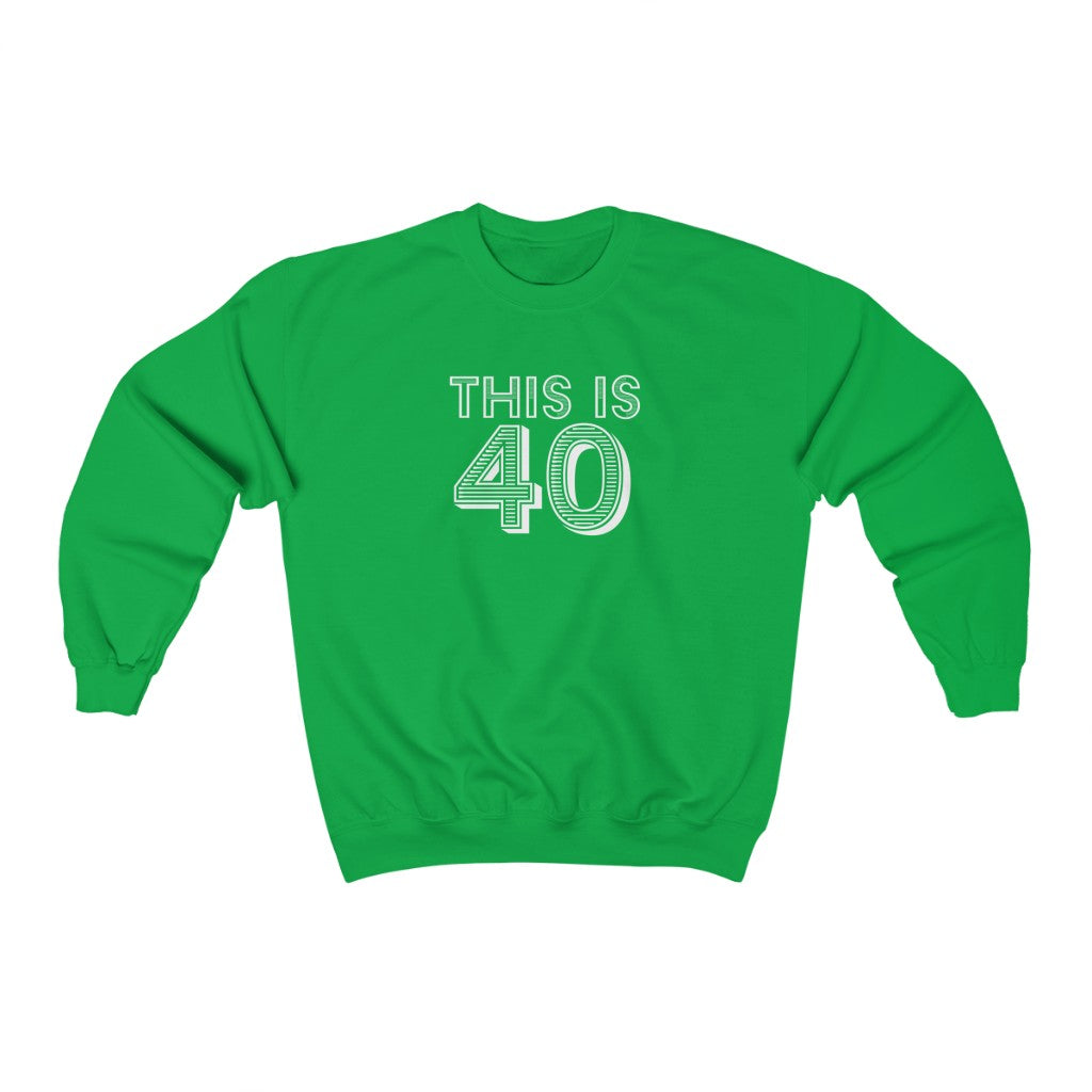 "This is 40" Heavy Blend™ Crewneck Sweatshirt (Unisex)
